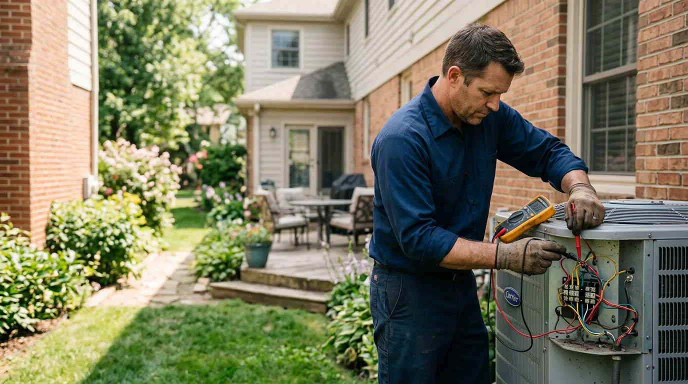 HVAC technician working near Neptune, NJ